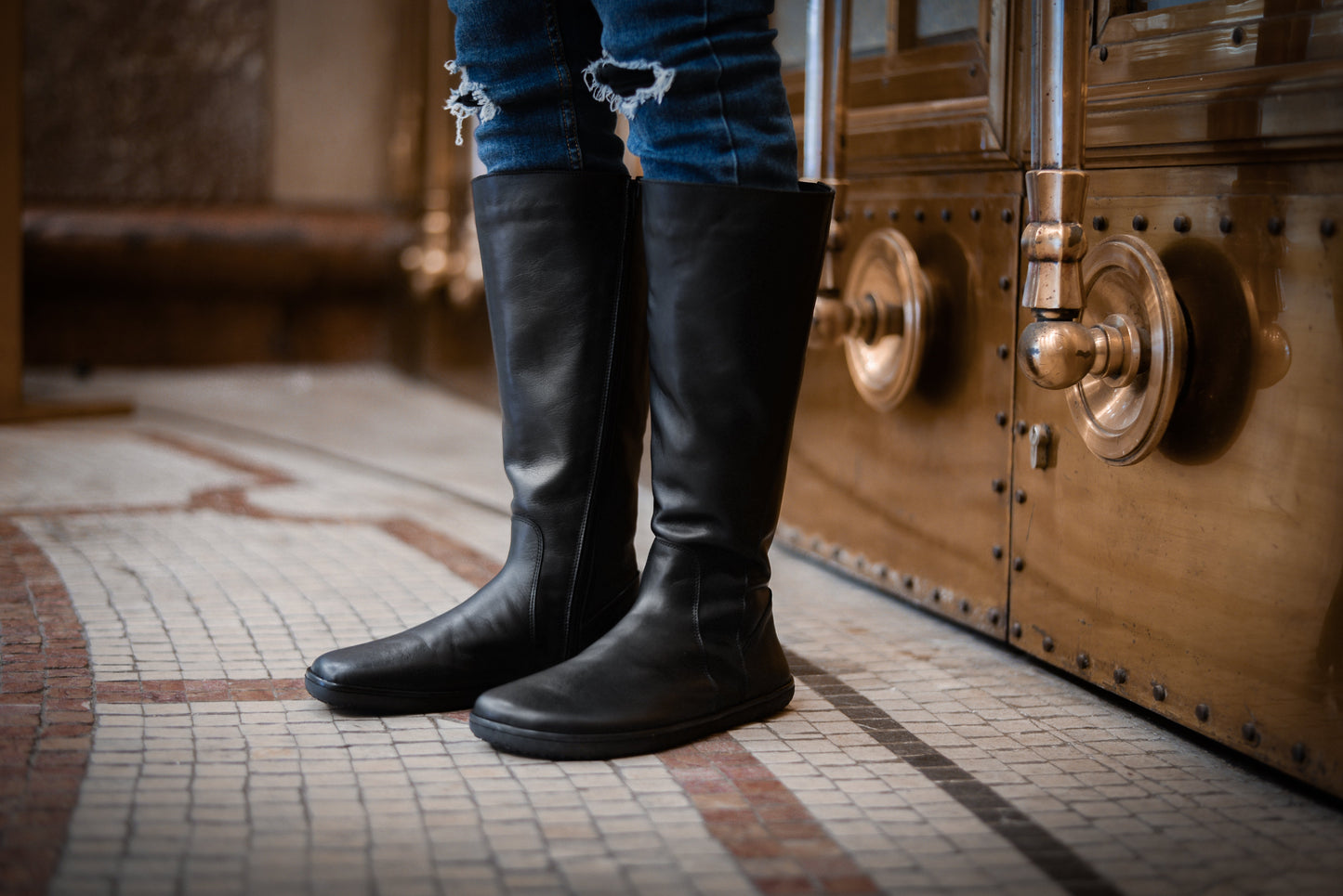 Angles Fashion - Thalia black - Botas altas barefoot-Angles Fashion-Cacles Barefoot-Tienda de calzado barefoot respetuoso minimalista