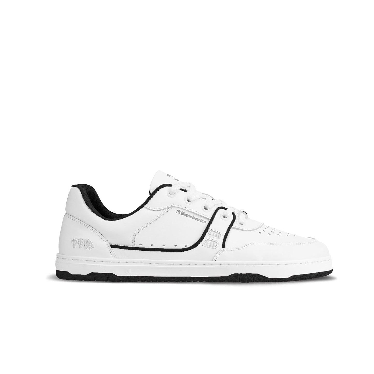 Barebarics - Arise White & Black - Deportivas barefoot-Barebarics-Cacles Barefoot-Tienda de calzado barefoot respetuoso minimalista