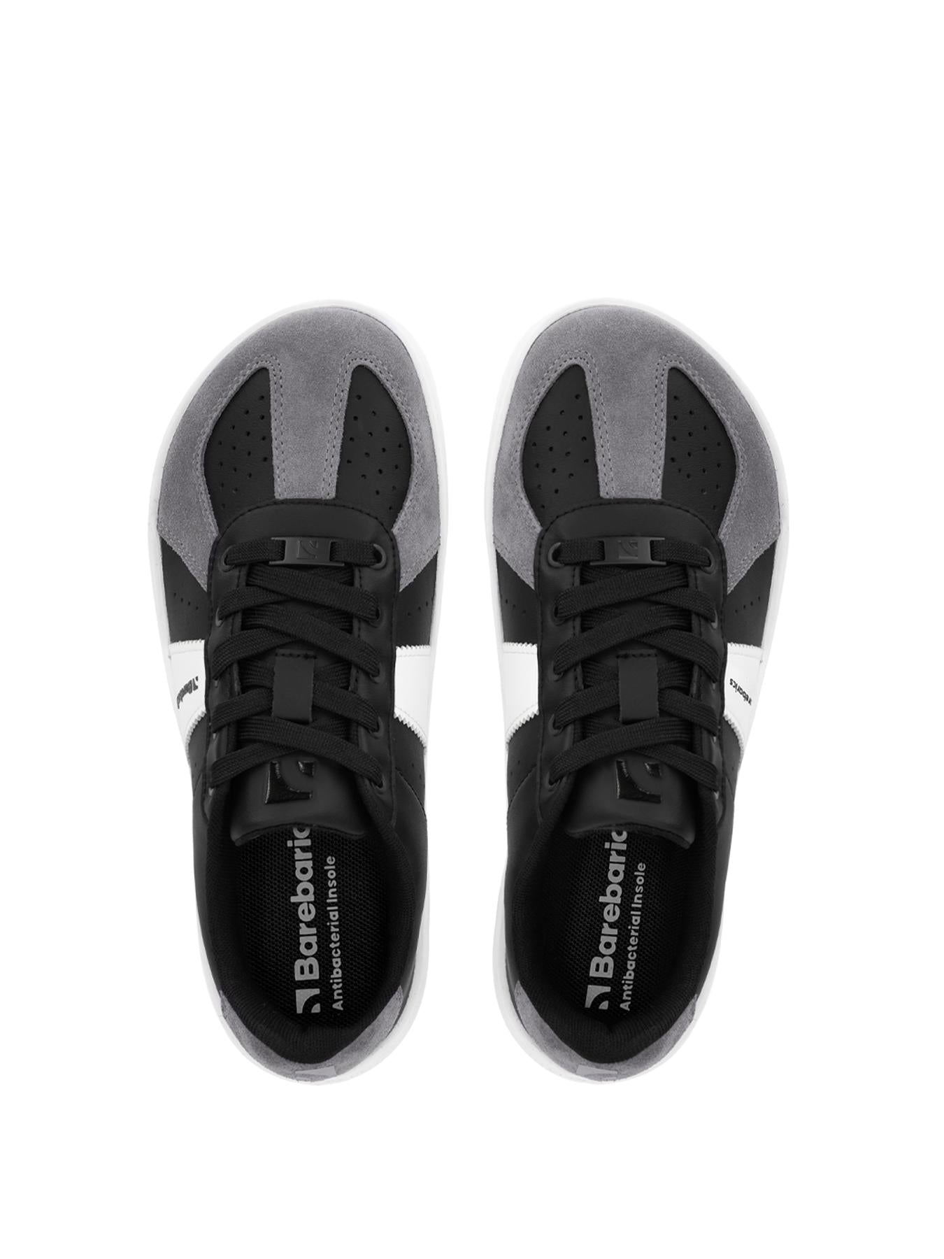 Barebarics - Icara Black & Dark Grey – Deportivas barefoot
