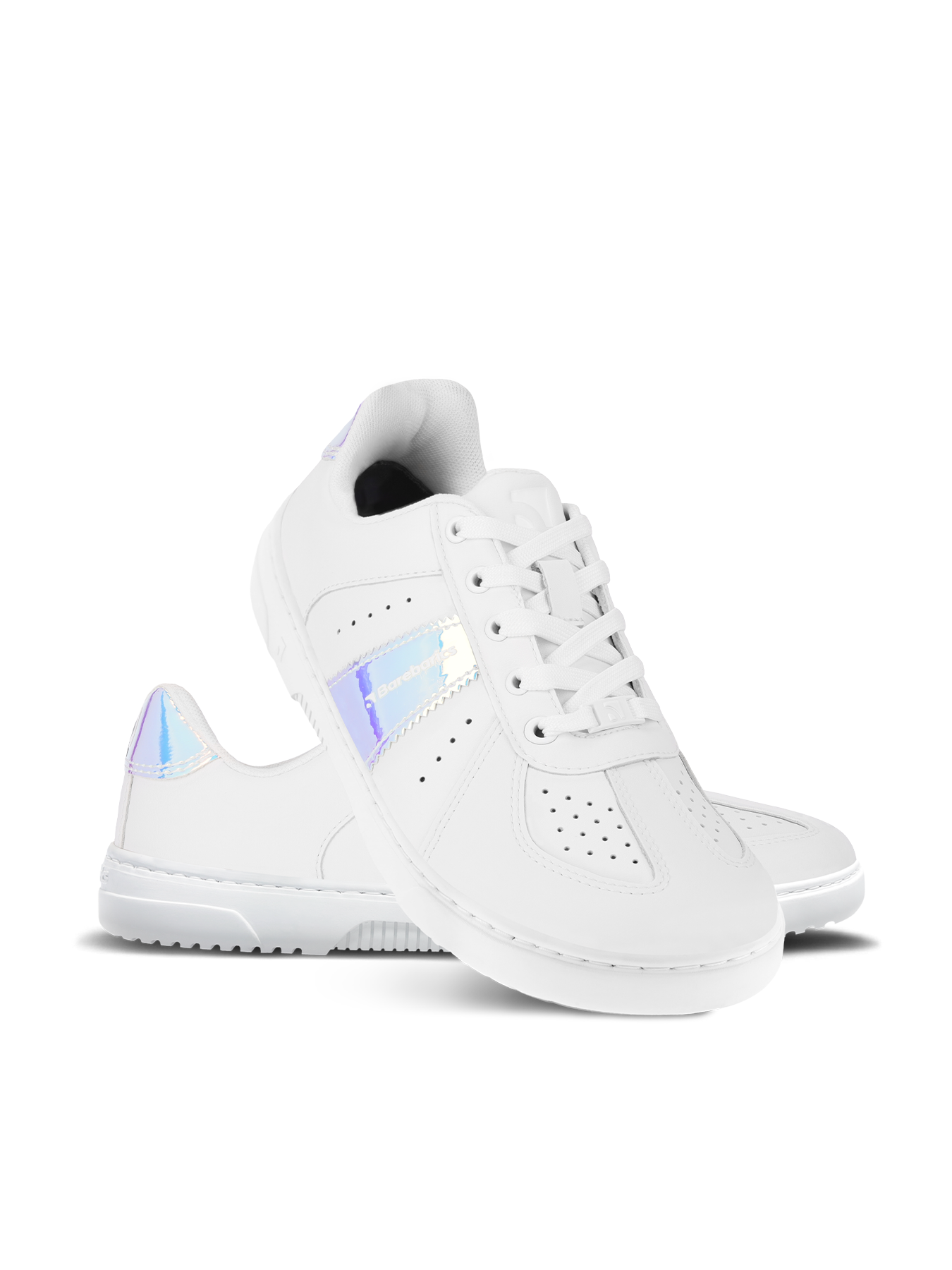 Barebarics - Icara White & Pastel Iridescent – Deportivas barefoot-Barebarics-Cacles Barefoot-Tienda de calzado barefoot respetuoso minimalista