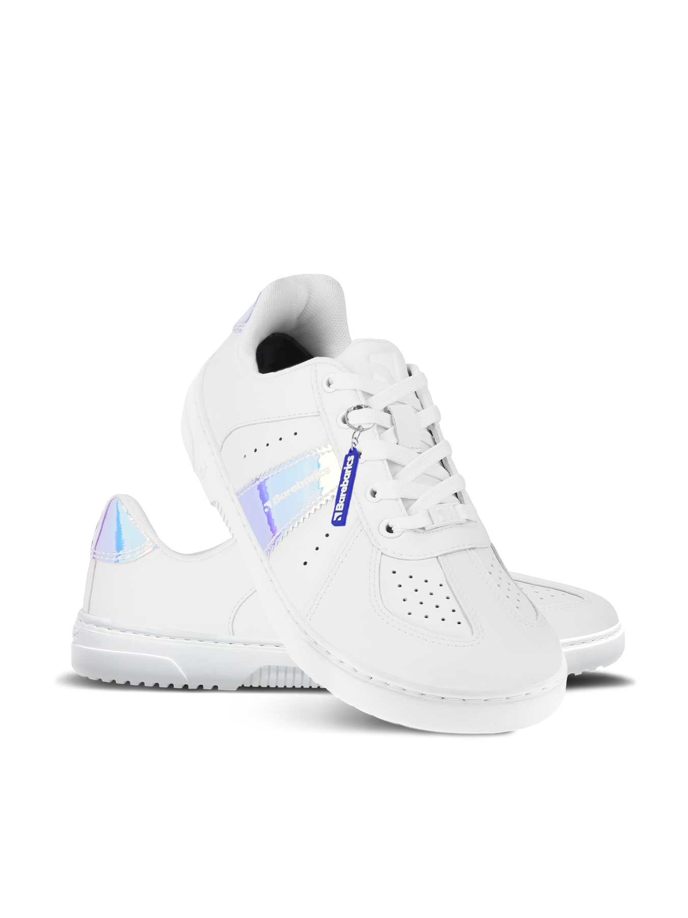 Barebarics - Icara White & Pastel Iridescent – Deportivas barefoot-Barebarics-Cacles Barefoot-Tienda de calzado barefoot respetuoso minimalista
