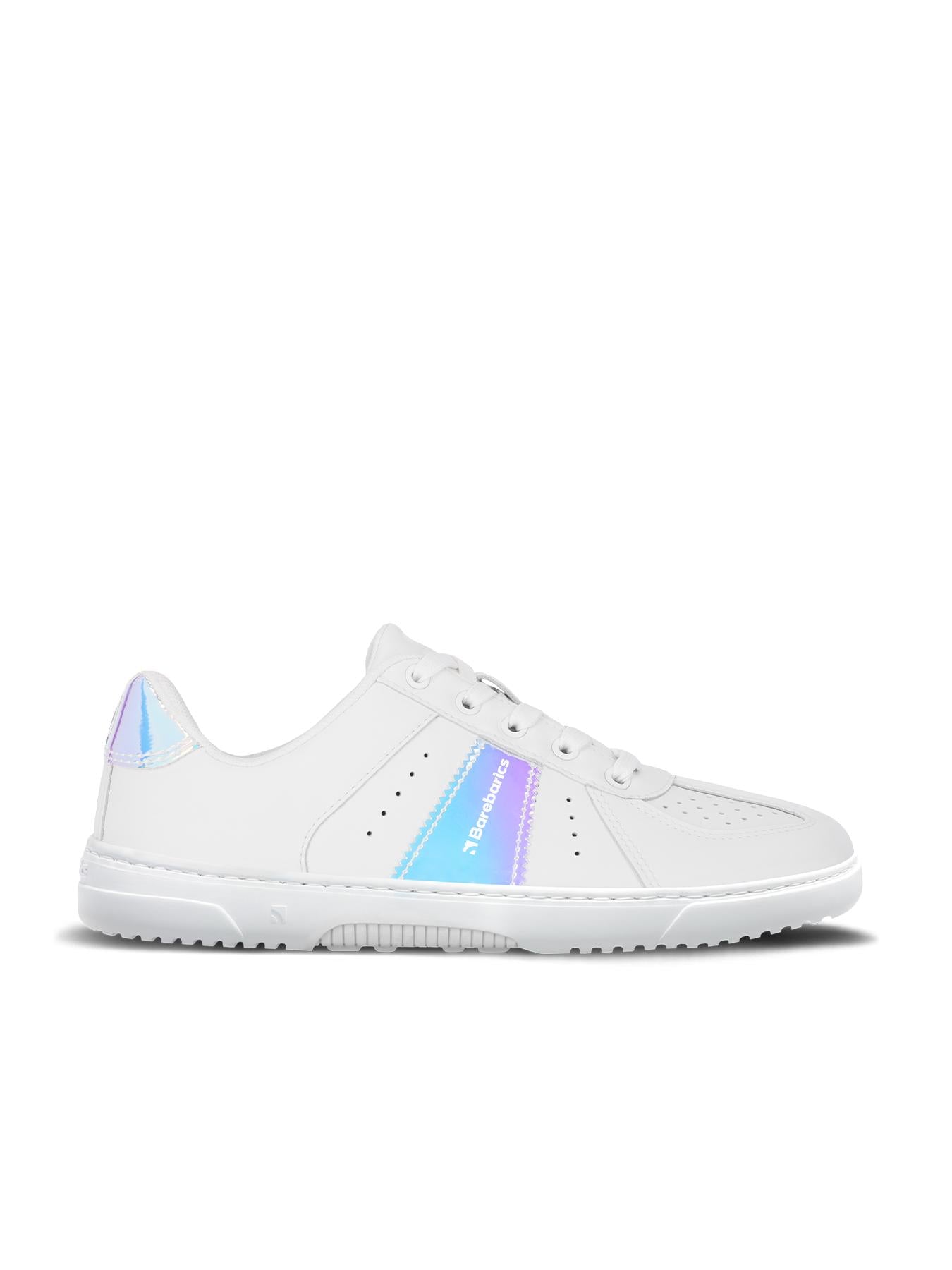 Barebarics - Icara White & Pastel Iridescent – Deportivas barefoot