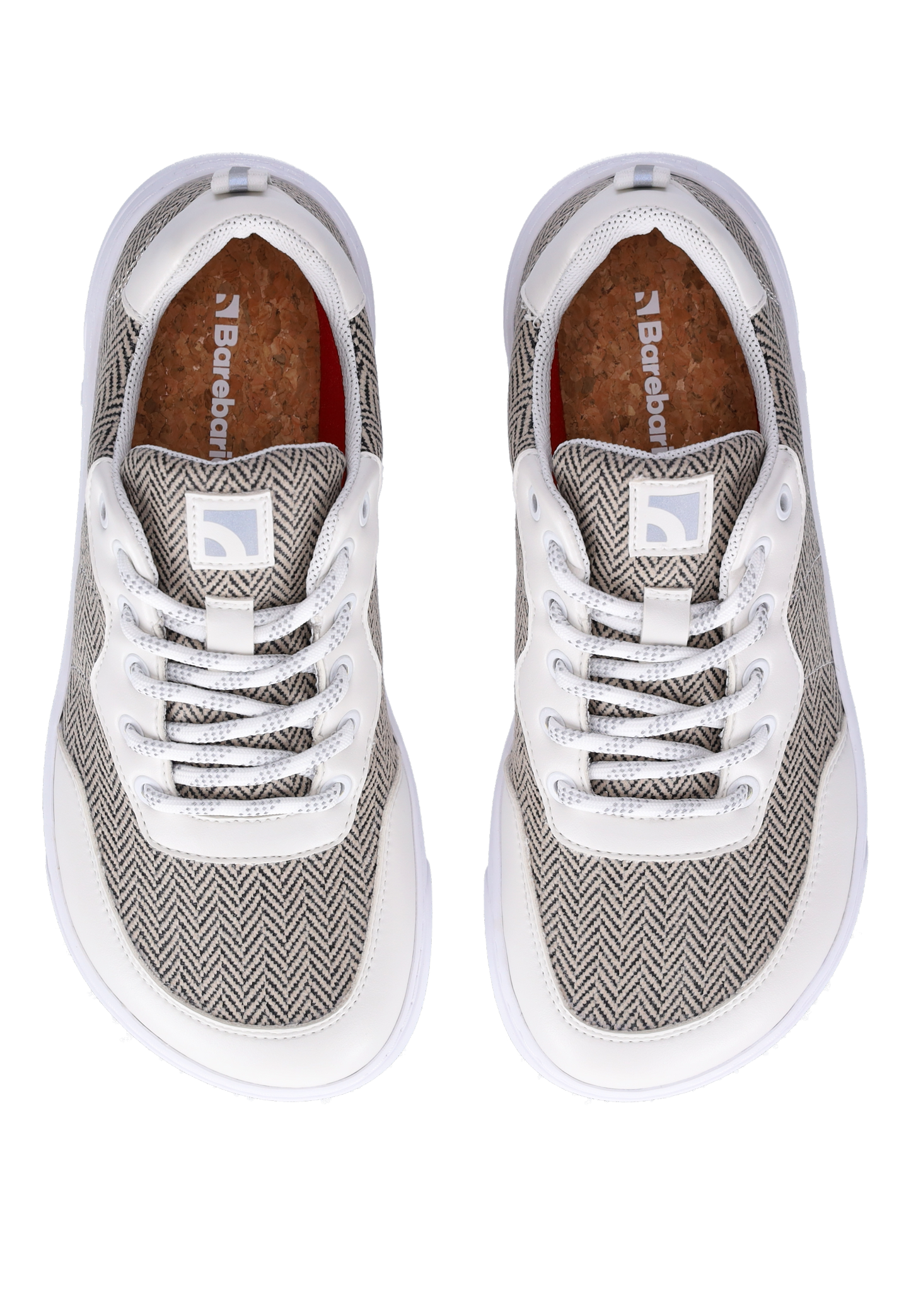 Barefoot Sneakers Barebarics - Kudos - White & Grey-Barebarics-Cacles Barefoot