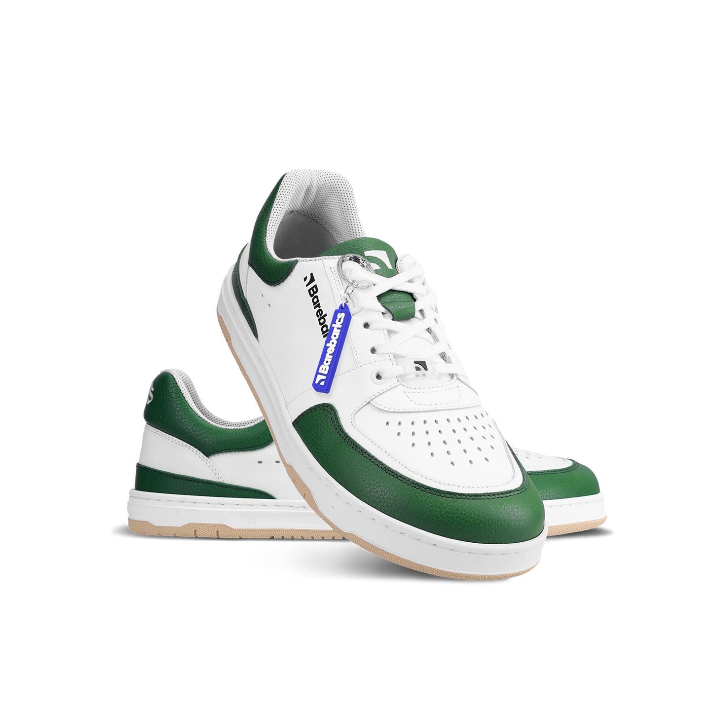 Barebarics - Wave White & Dark Green - Deportivas barefoot