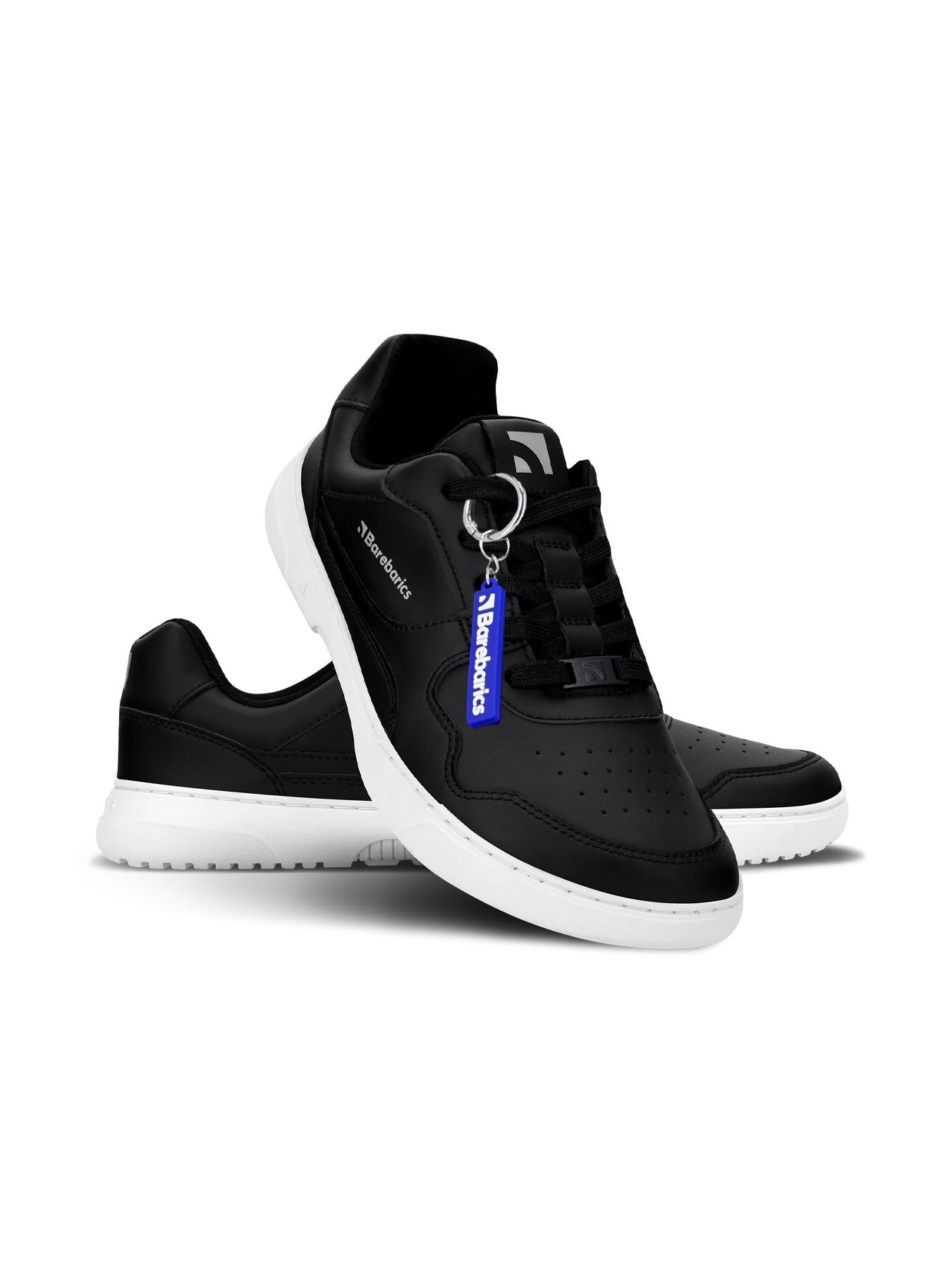Barebarics - Zing Black & White Leather - Deportivas barefoot