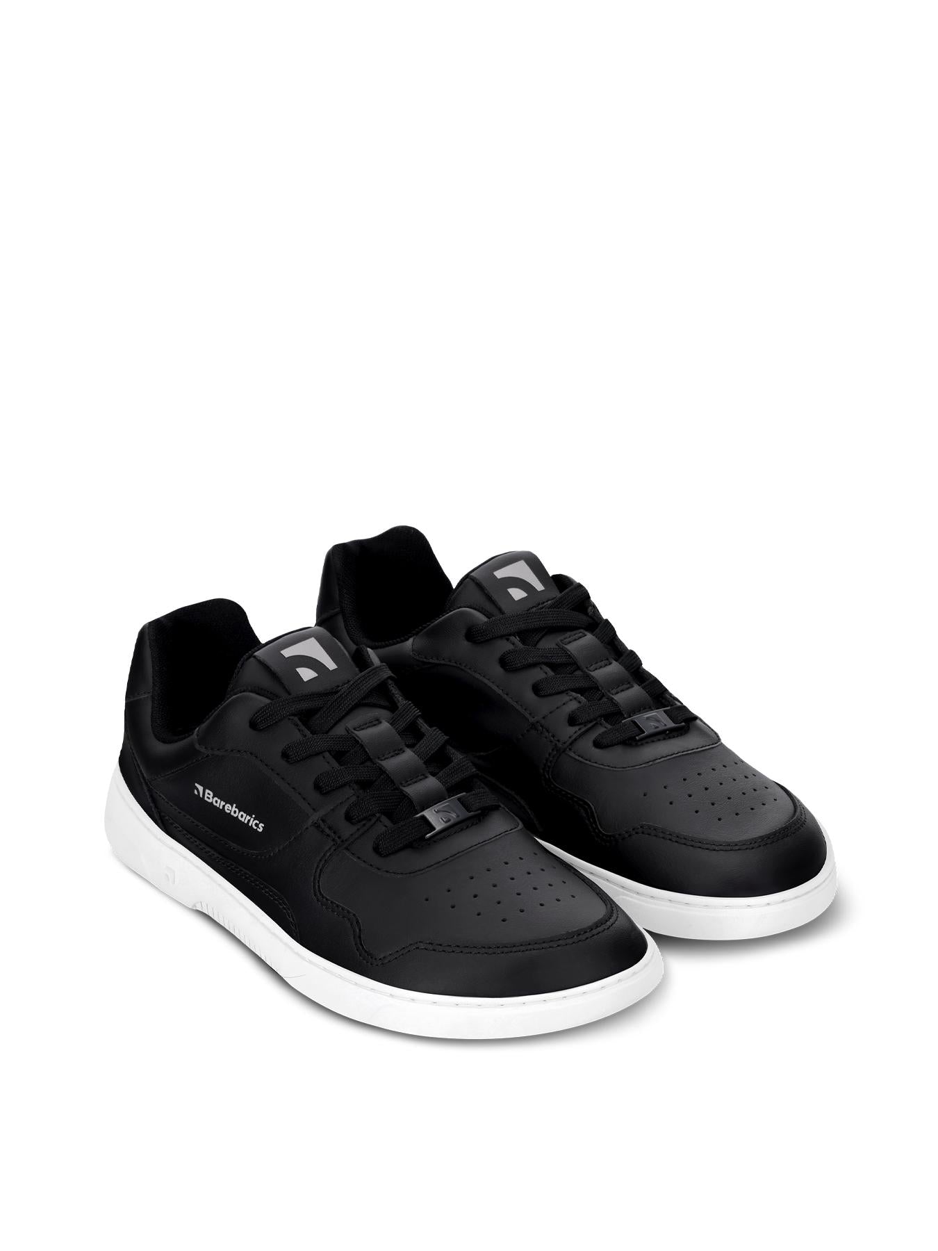 Barebarics - Zing Black & White Leather - Deportivas barefoot