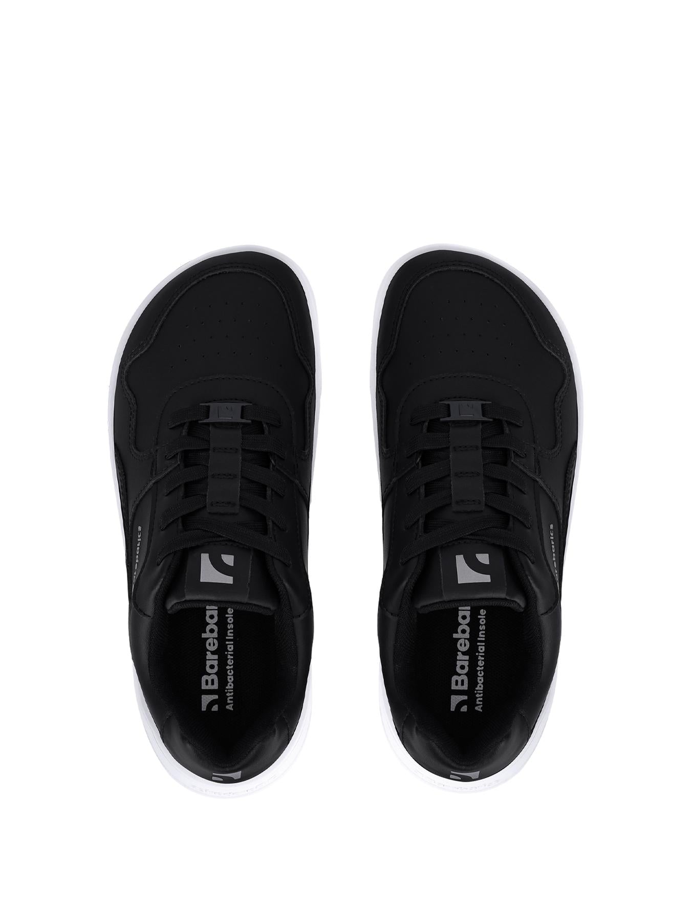 Barebarics - Zing Black & White Leather - Deportivas barefoot
