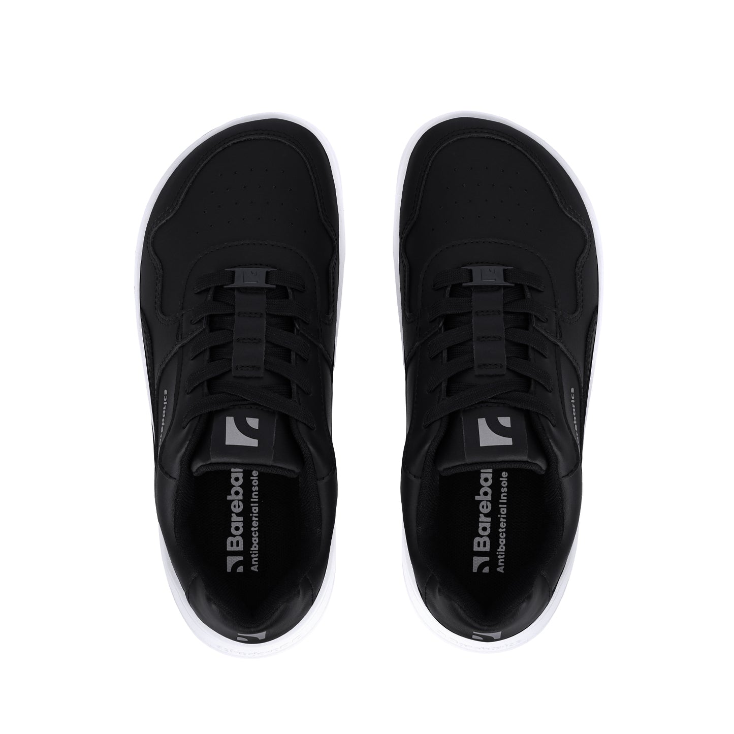 Barebarics - Zing Black & White Leather - Deportivas barefoot