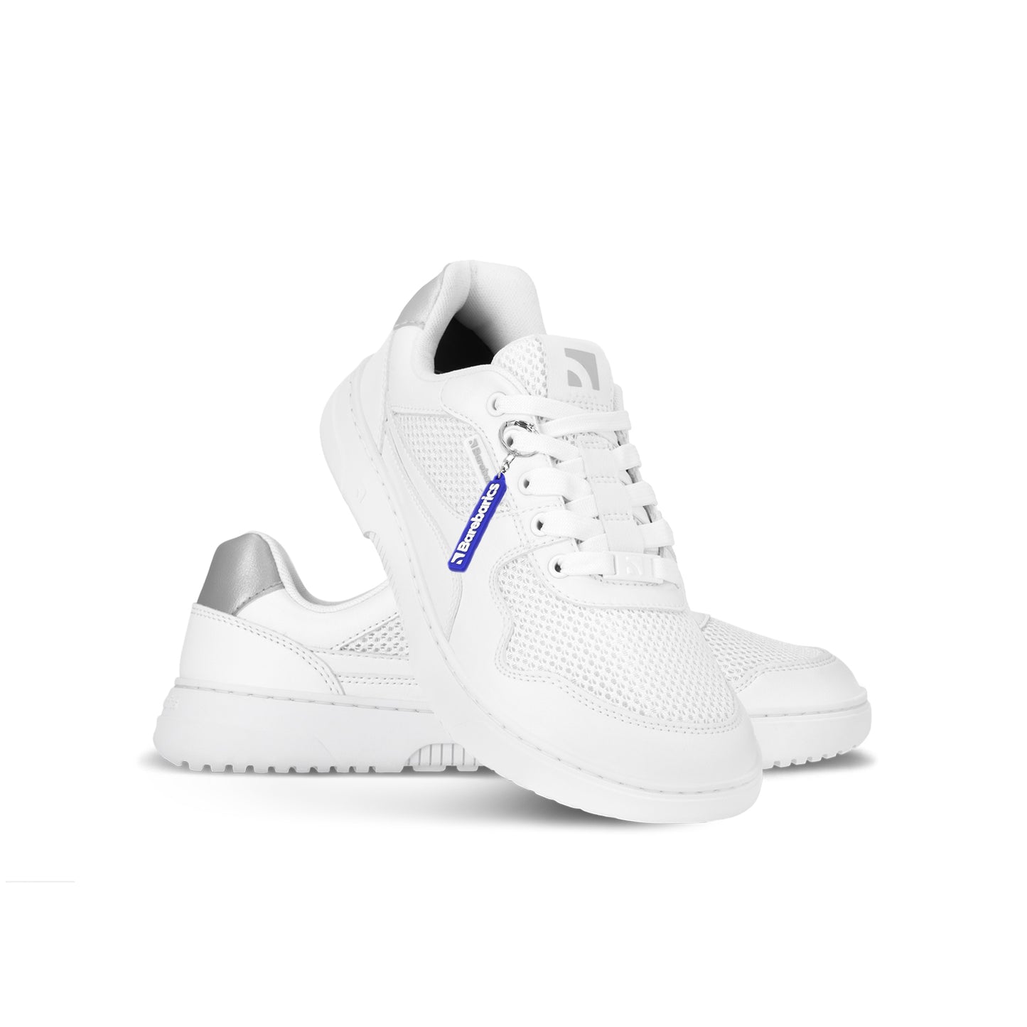 Barebarics - Zing Fresh White & Silver - Deportivas barefoot-Barebarics-Cacles Barefoot-Tienda de calzado barefoot respetuoso minimalista