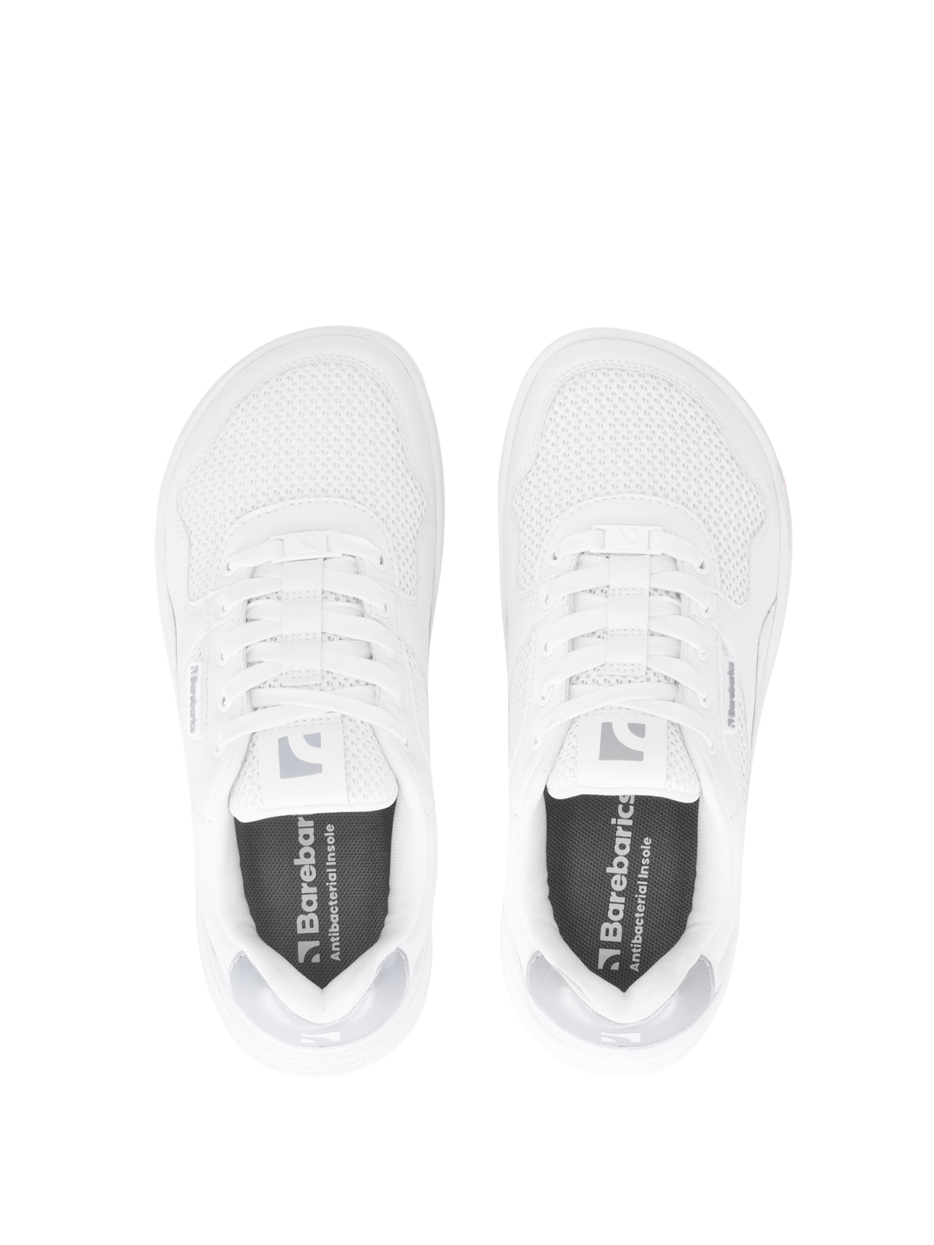Barebarics - Zing Fresh White & Silver - Deportivas barefoot-Barebarics-Cacles Barefoot-Tienda de calzado barefoot respetuoso minimalista