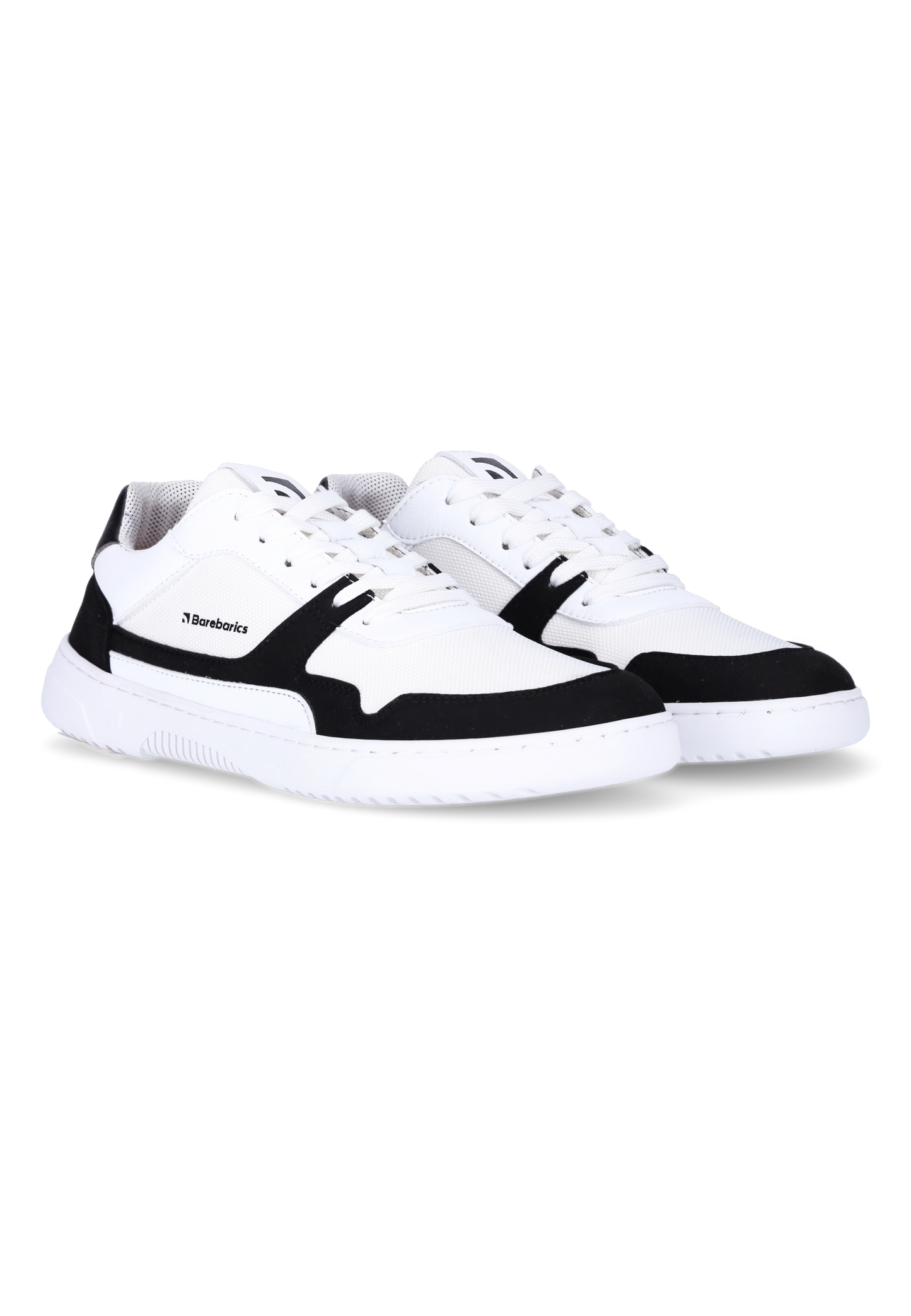 Barefoot Sneakers Barebarics - Zing - White & Black-Barebarics-Cacles Barefoot