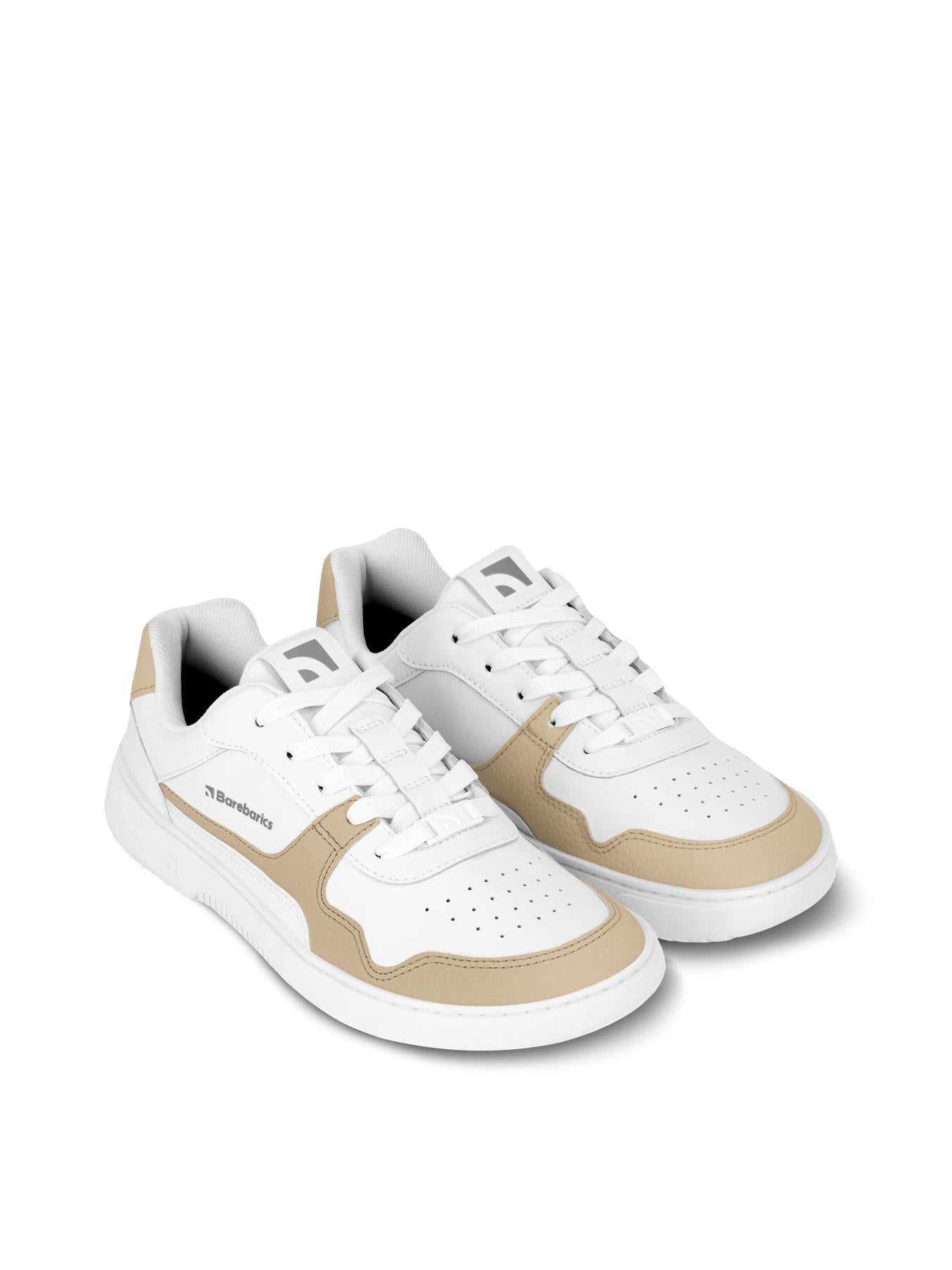 Barebarics - Zing White & Cream Leather - Deportivas barefoot