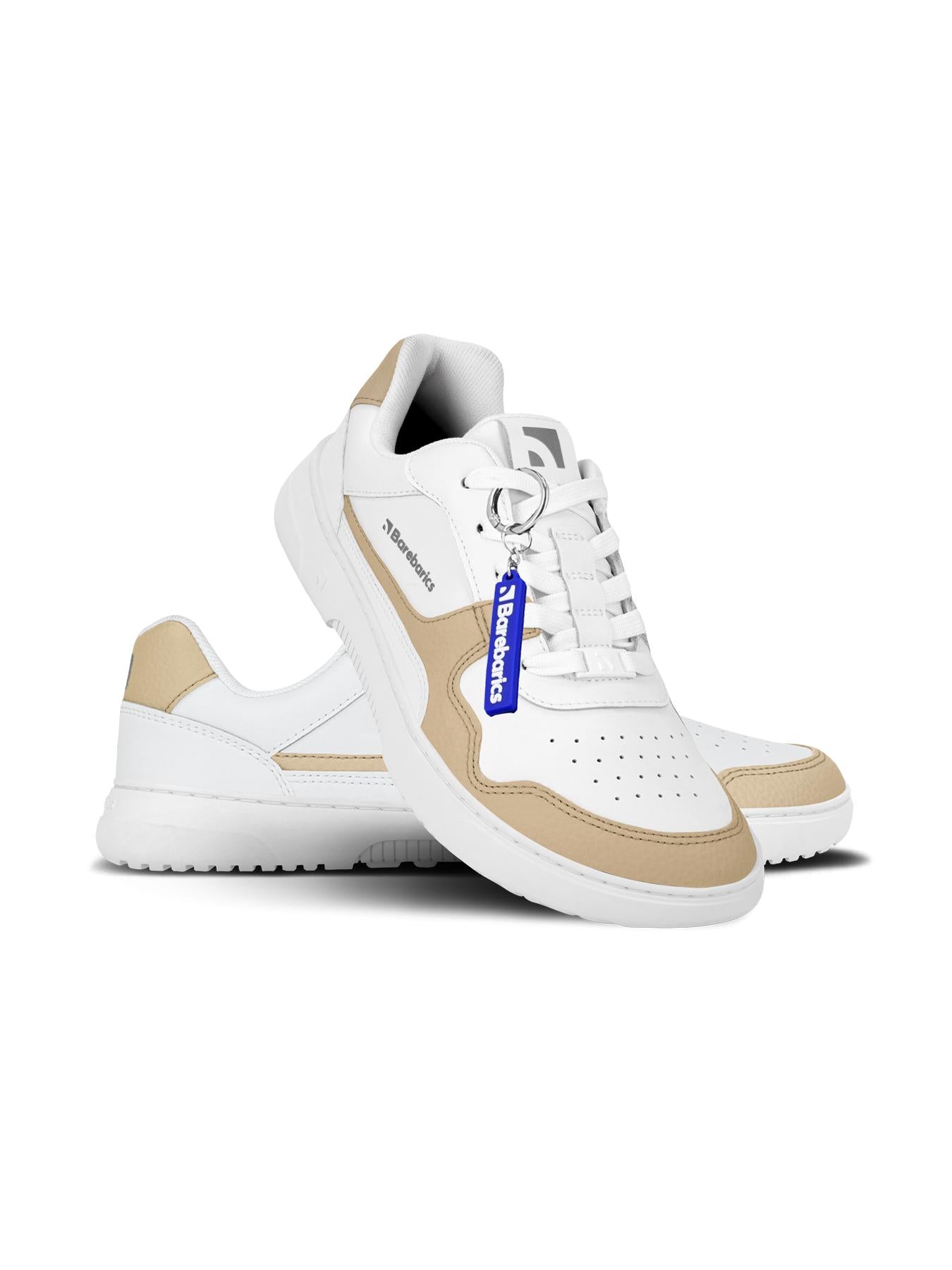Barebarics - Zing White & Cream Leather - Deportivas barefoot