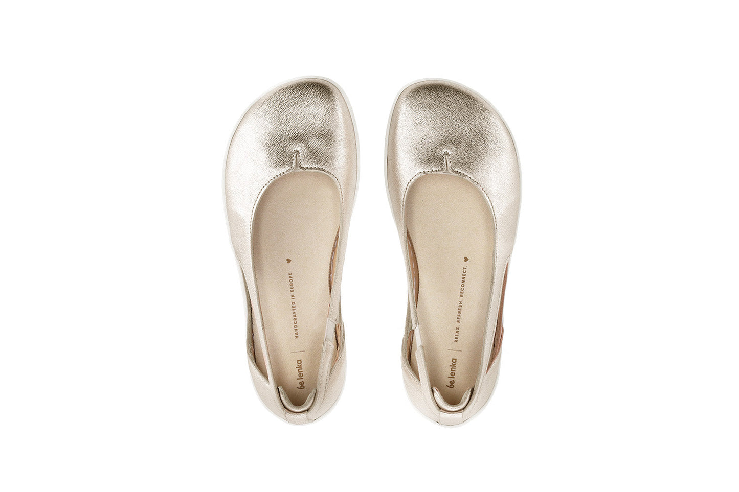 Be Lenka - Bellissima 2.0 Gold - Bailarinas respetuosas-Be Lenka-Cacles Barefoot-Tienda de calzado barefoot respetuoso minimalista