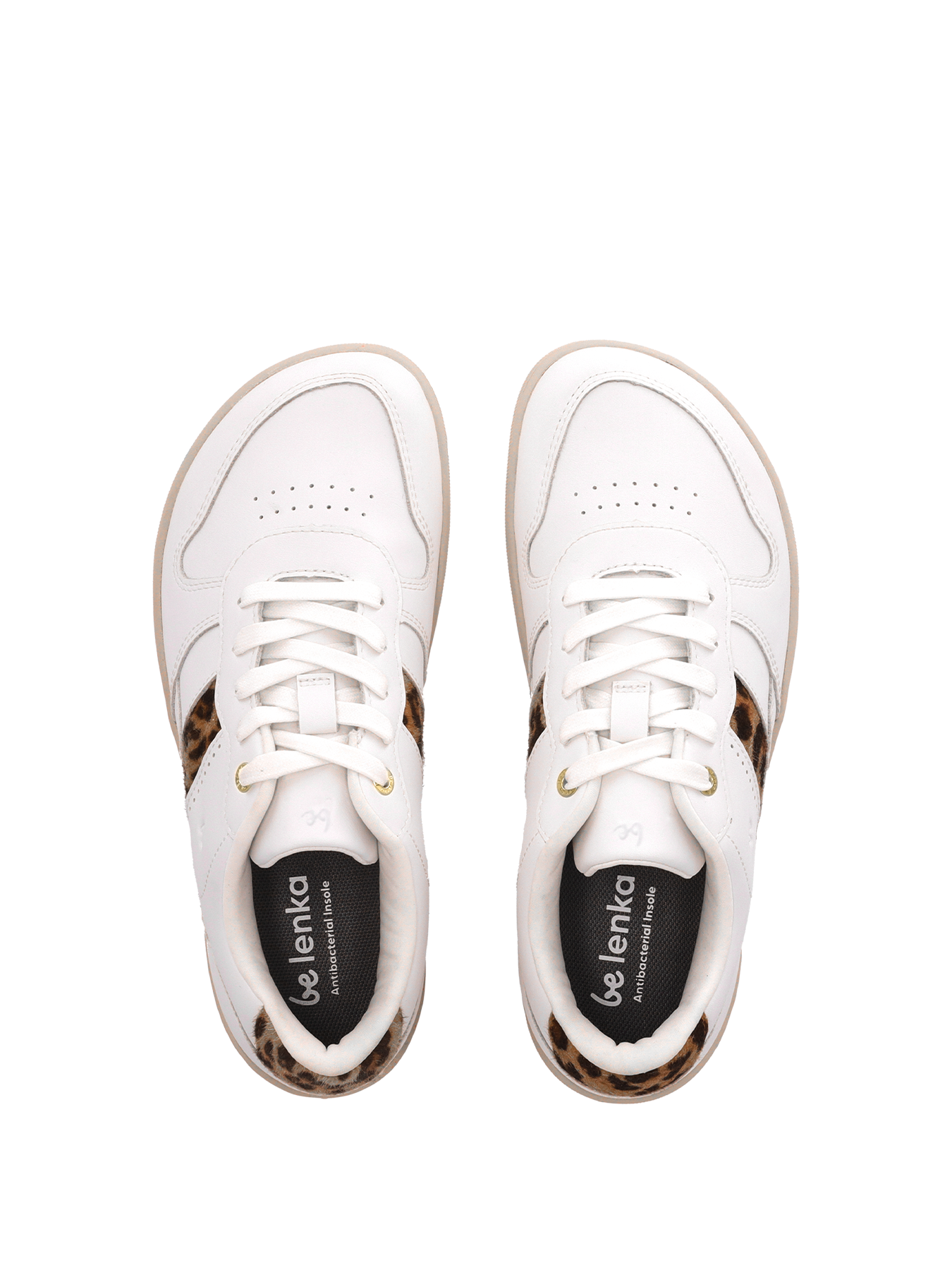 Be Lenka - Cellestia White & Leopard - Zapatillas barefoot-Be Lenka-Cacles Barefoot-Tienda de calzado barefoot respetuoso minimalista