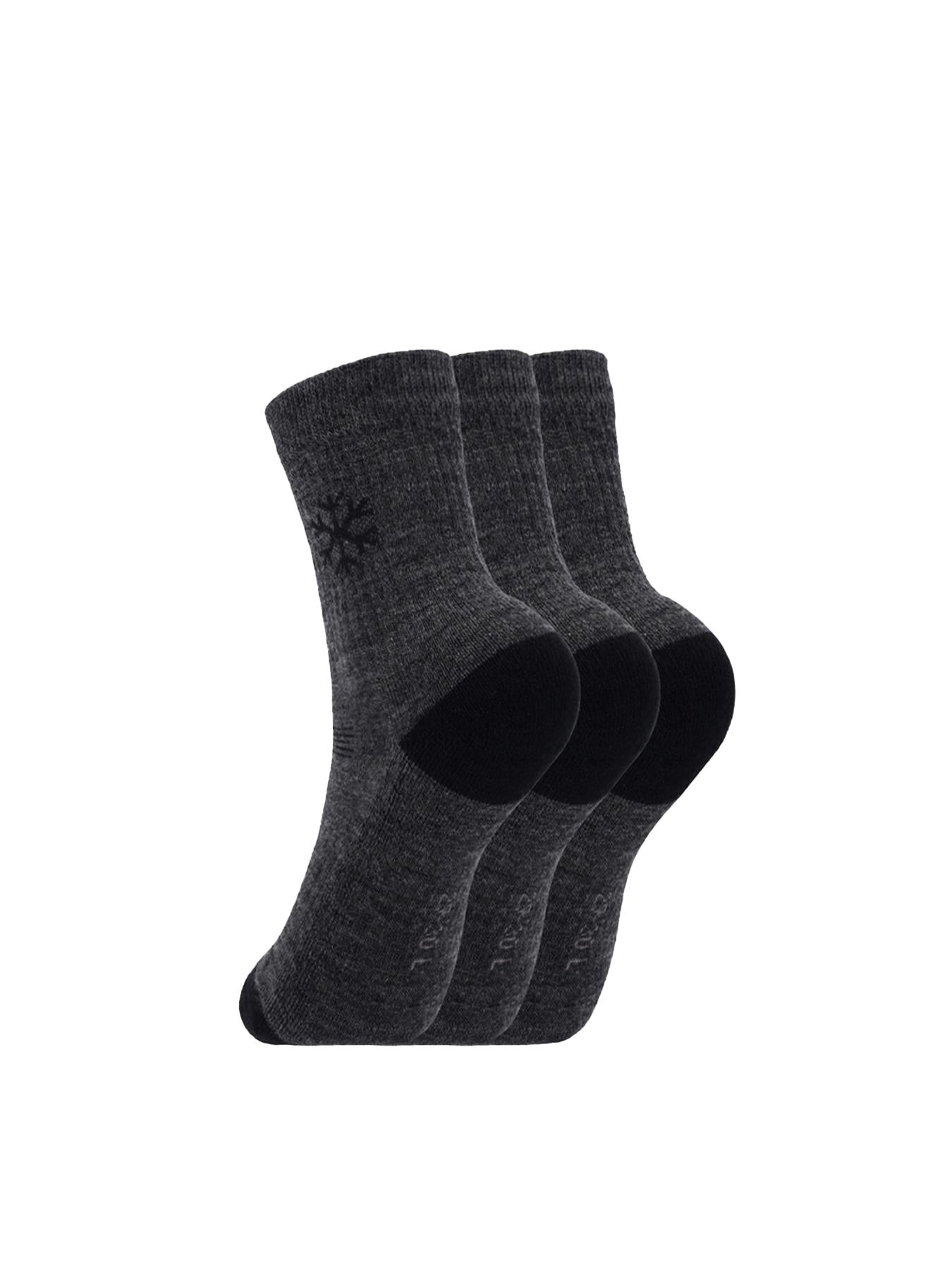 Be Lenka Kids - Crew - Merino Wool Grey 3 pack - Calcetines barefoot