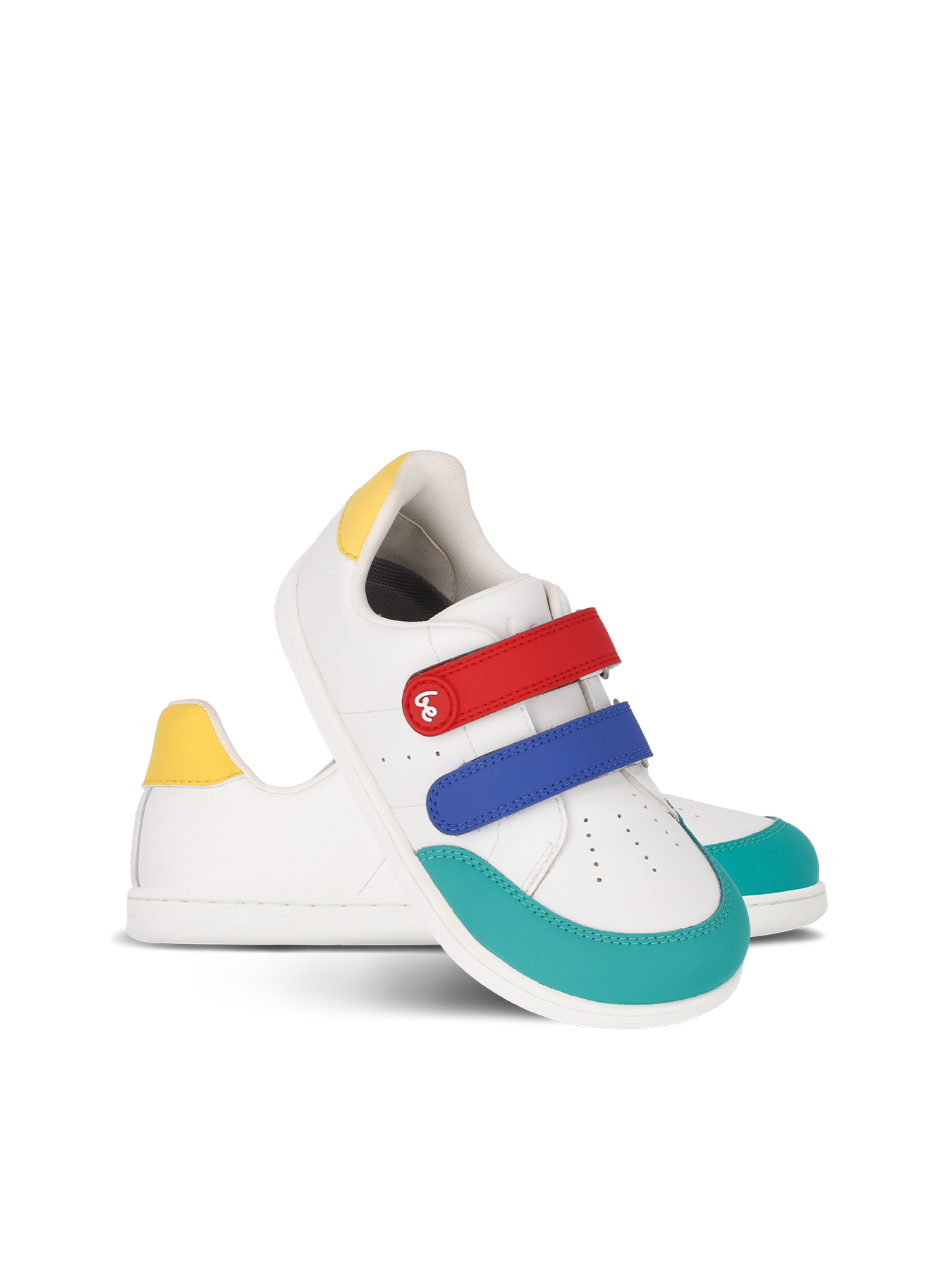Be Lenka Kids - Energise White & Multicolour - Zapatillas barefoot-Be Lenka-Cacles Barefoot-Tienda de calzado barefoot respetuoso minimalista