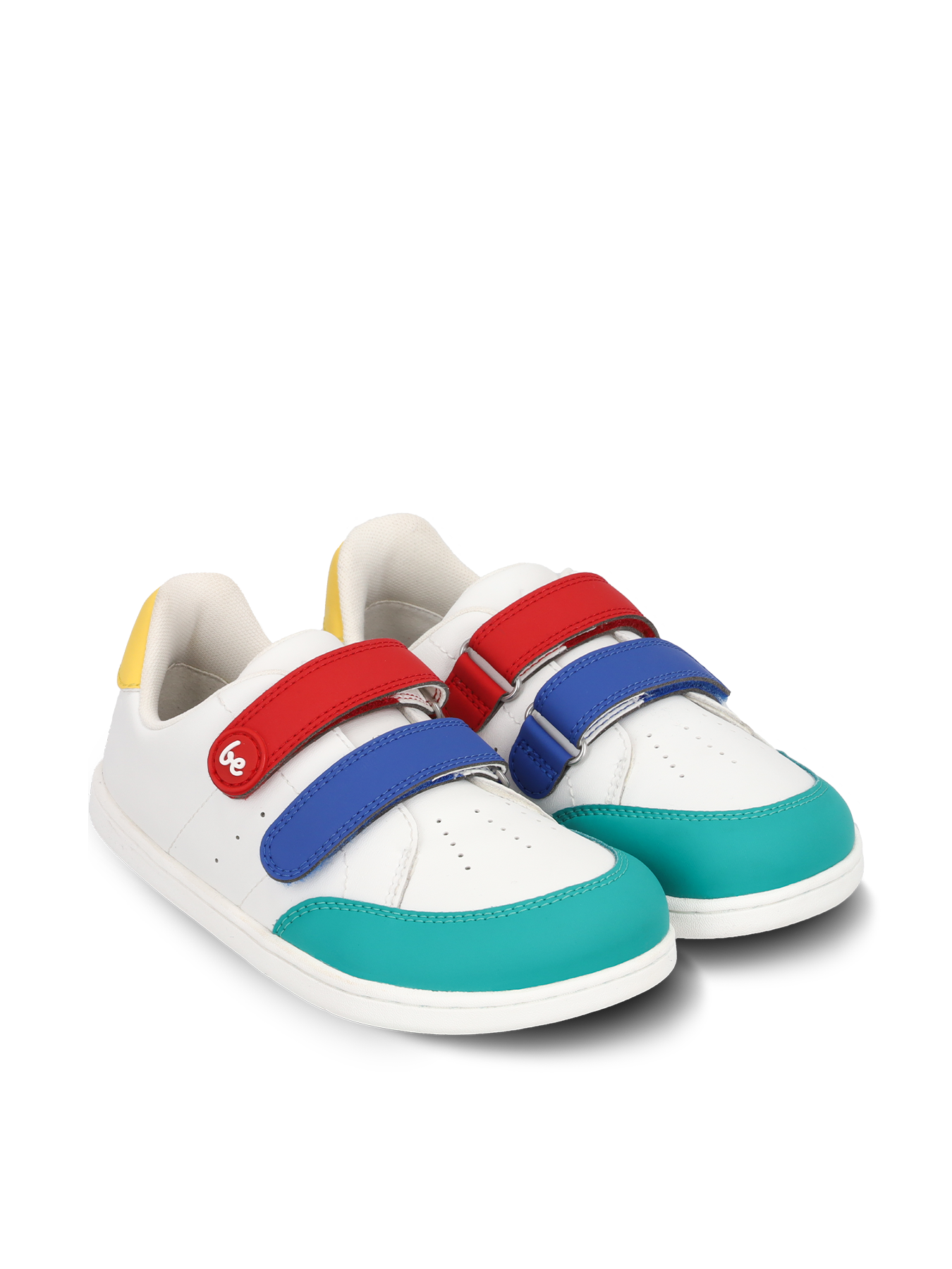 Be Lenka Kids - Energise White & Multicolour - Zapatillas barefoot-Be Lenka-Cacles Barefoot-Tienda de calzado barefoot respetuoso minimalista