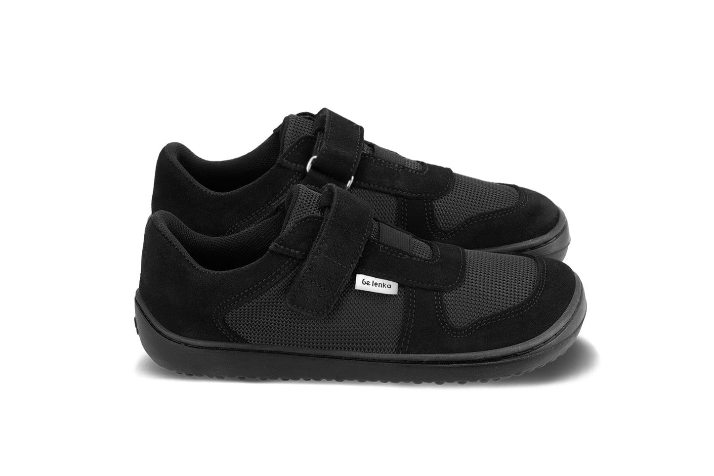 Be Lenka Kids - Joy All Black - Deportivas barefoot-Be Lenka-Cacles Barefoot-Tienda de calzado barefoot respetuoso minimalista