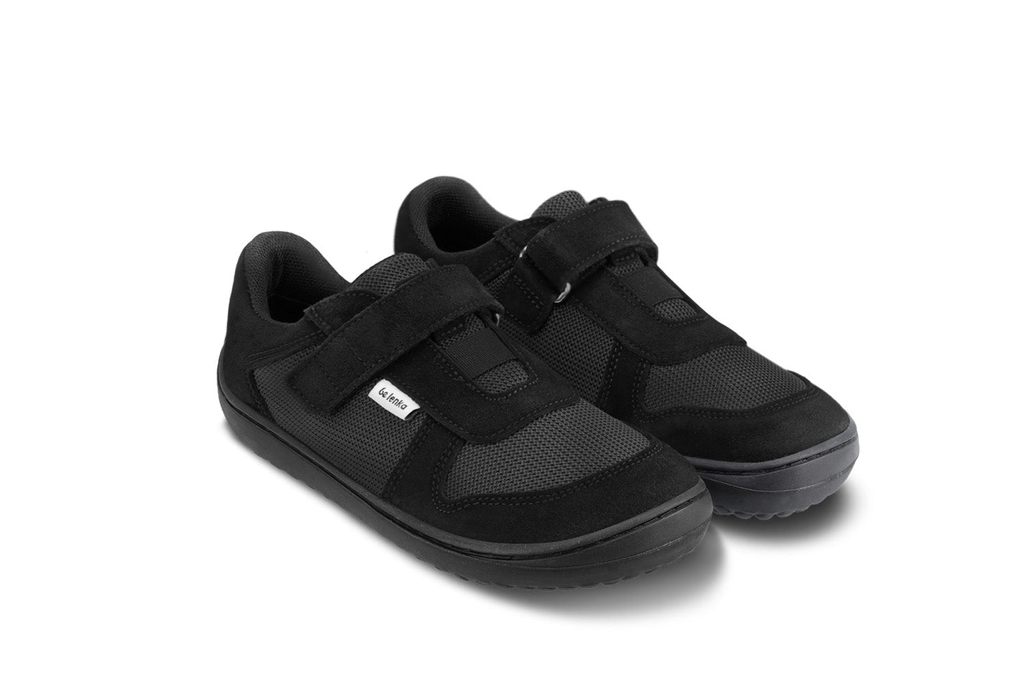 Be Lenka Kids - Joy All Black - Deportivas barefoot-Be Lenka-Cacles Barefoot-Tienda de calzado barefoot respetuoso minimalista