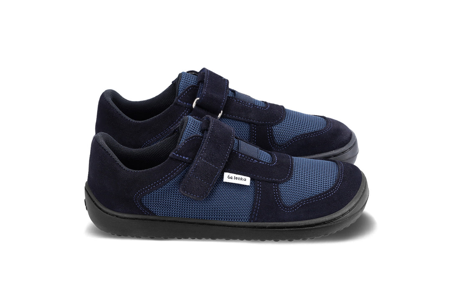 Be Lenka Kids - Joy Dark Blue & Black - Deportivas barefoot-Be Lenka-Cacles Barefoot-Tienda de calzado barefoot respetuoso minimalista