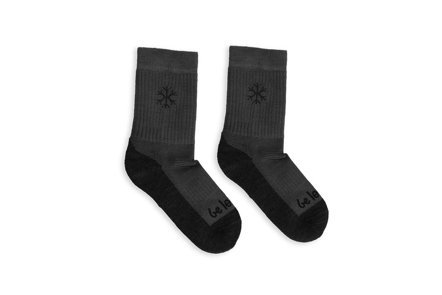 Be Lenka Kids - Media caña lana merino Grey - Calcetines barefoot-Be Lenka-Cacles Barefoot-Tienda de calzado barefoot respetuoso minimalista