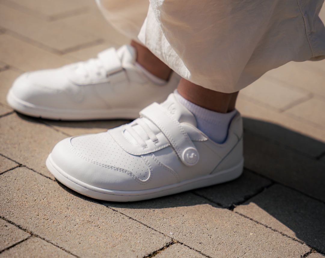 Be Lenka Kids - Scoot All White - Zapatillas Barefoot-Be Lenka-Cacles Barefoot-Tienda de calzado barefoot respetuoso minimalista