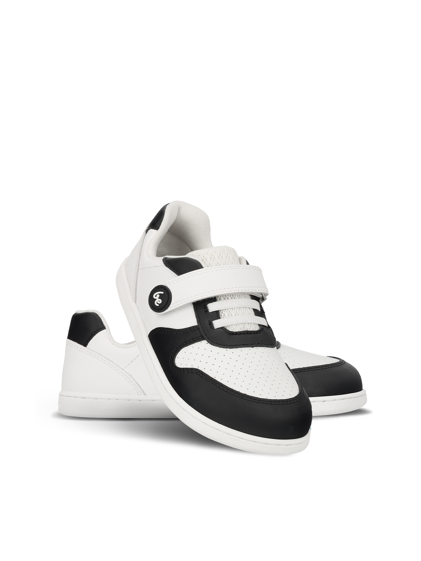 Be Lenka Kids - Scoot White & Black - Zapatillas Barefoot-Be Lenka-Cacles Barefoot-Tienda de calzado barefoot respetuoso minimalista