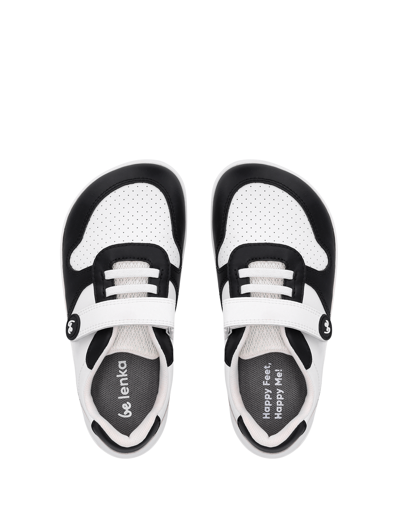Be Lenka Kids - Scoot White & Black - Zapatillas Barefoot-Be Lenka-Cacles Barefoot-Tienda de calzado barefoot respetuoso minimalista