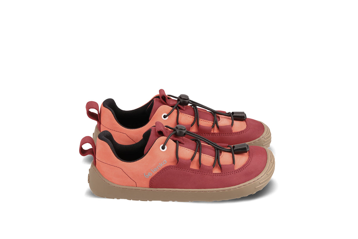 Be Lenka Kids - Xplorer Dark Red & Coral - Deportivas barefoot-Be Lenka-Cacles Barefoot-Tienda de calzado barefoot respetuoso minimalista