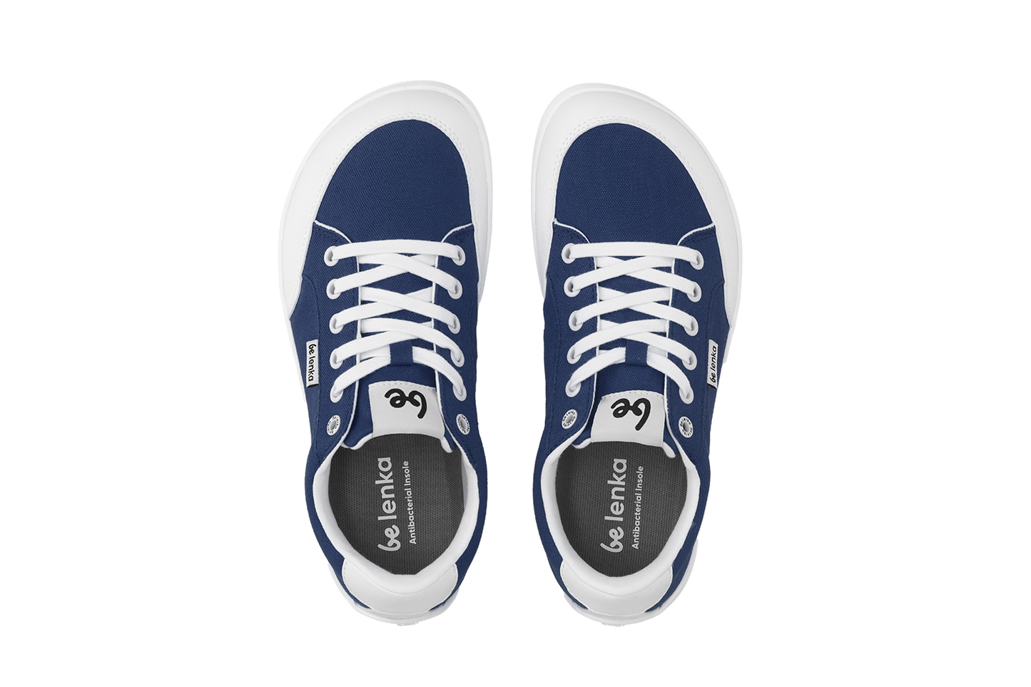 Be Lenka - Rebound Dark Blue & White - Lonetas barefoot-Be Lenka-Cacles Barefoot-Tienda de calzado barefoot respetuoso minimalista