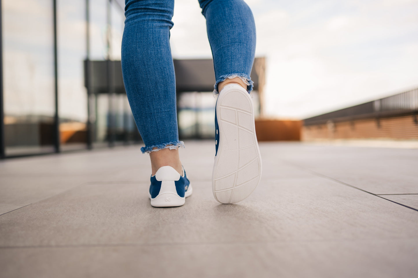 Be Lenka - Rebound Dark Blue & White - Lonetas barefoot-Be Lenka-Cacles Barefoot-Tienda de calzado barefoot respetuoso minimalista