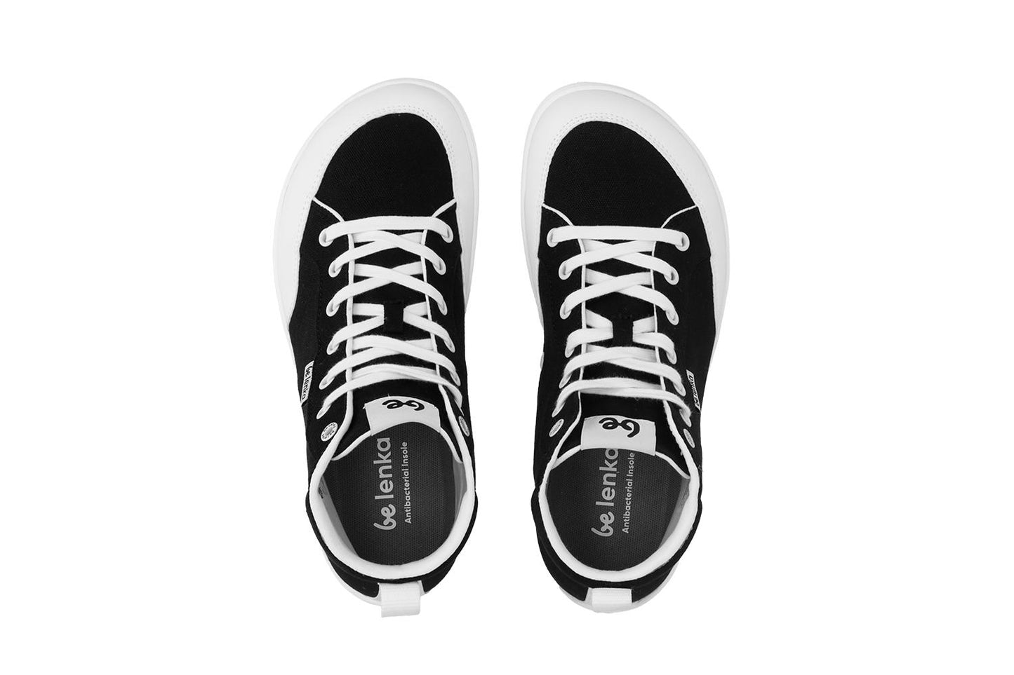 Be Lenka - Rebound High Top Black & White - Lonetas barefoot