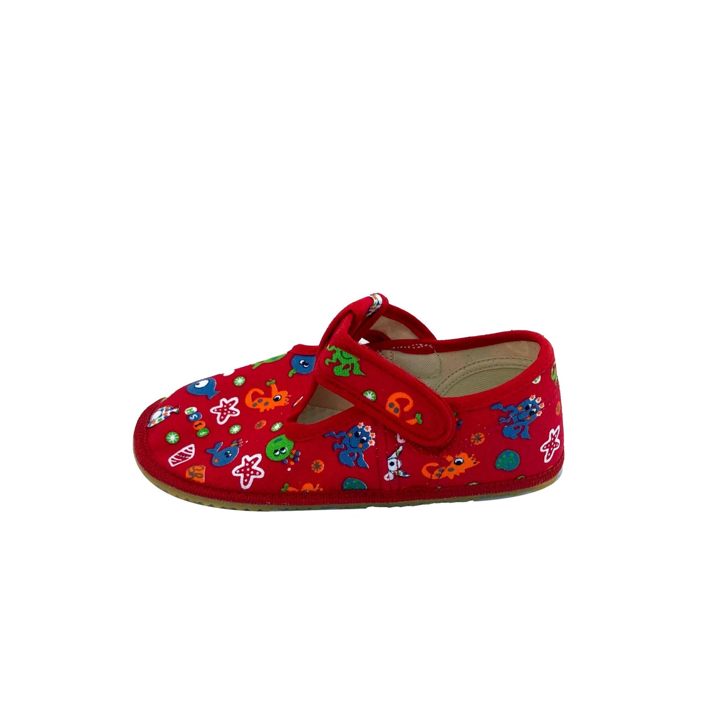 Beda - Slippers BF 060010/W - Red Fish