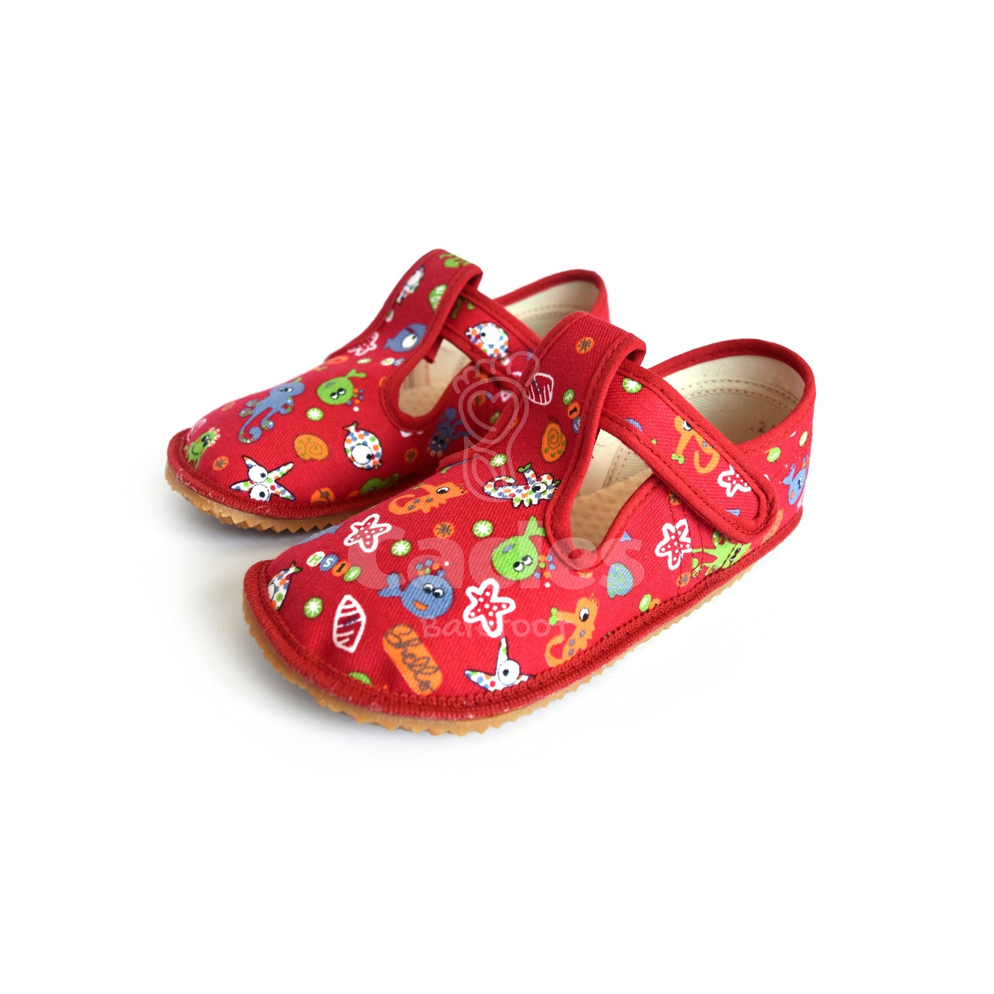 Beda - Slippers BF 060010/W - Red Fish