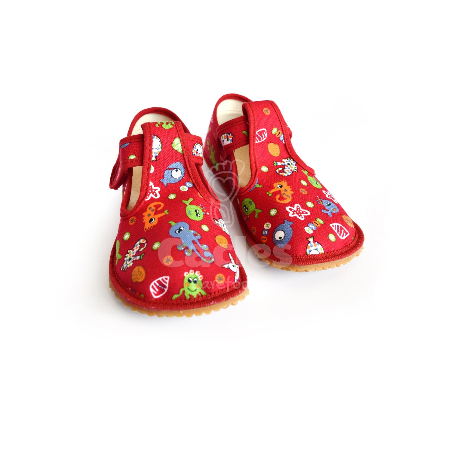 Beda - Slippers BF 060010/W - Red Fish