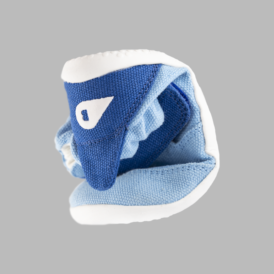 Bobux - XP Go Organic Powder Blue + Snorkel Blue - lonetas respetuosas-Bobux-Cacles Barefoot-Tienda de calzado barefoot respetuoso minimalista