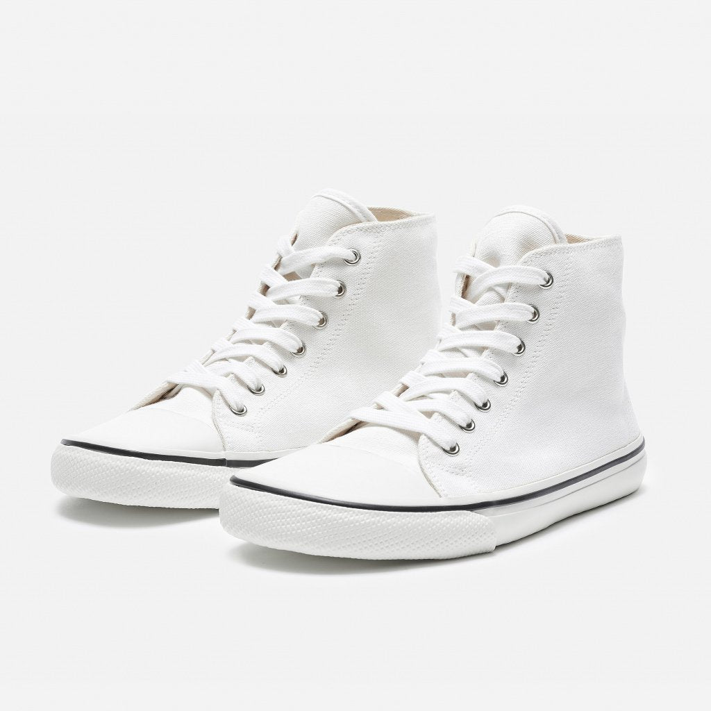 Bohempia - Orik 2.0 White & White - Deportivas barefoot de caña alta-Bohempia-Cacles Barefoot-Tienda de calzado barefoot respetuoso minimalista