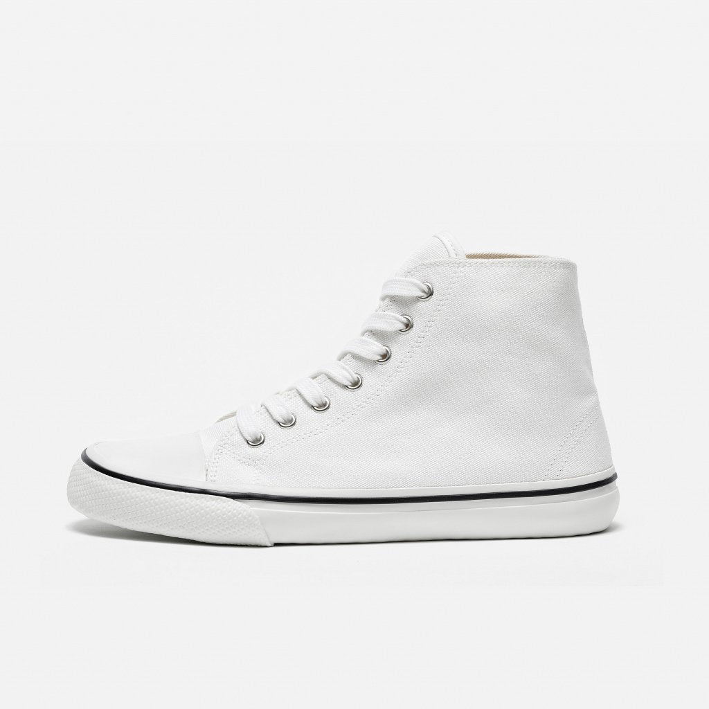 Bohempia - Orik 2.0 White & White - Deportivas barefoot de caña alta-Bohempia-Cacles Barefoot-Tienda de calzado barefoot respetuoso minimalista