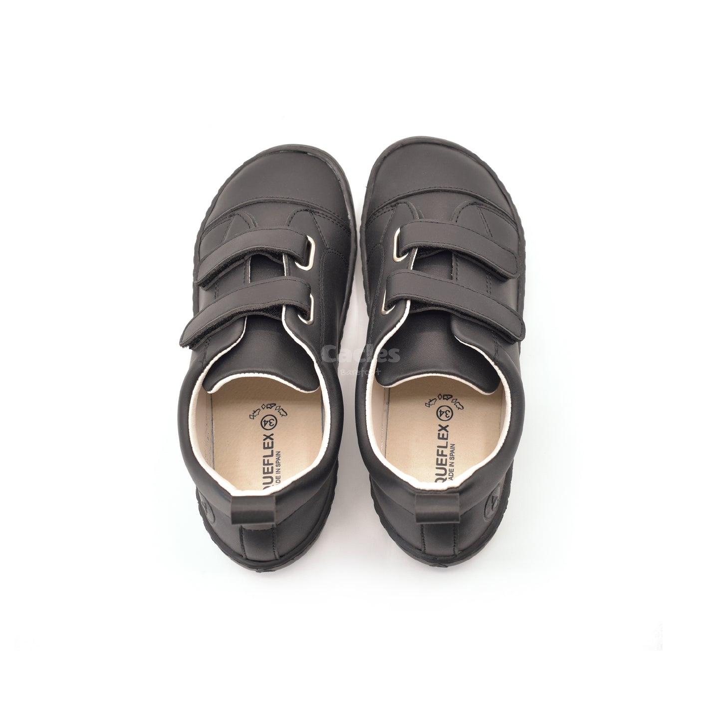 Coqueflex - Iker Negro - Zapatos colegiales respetuosos