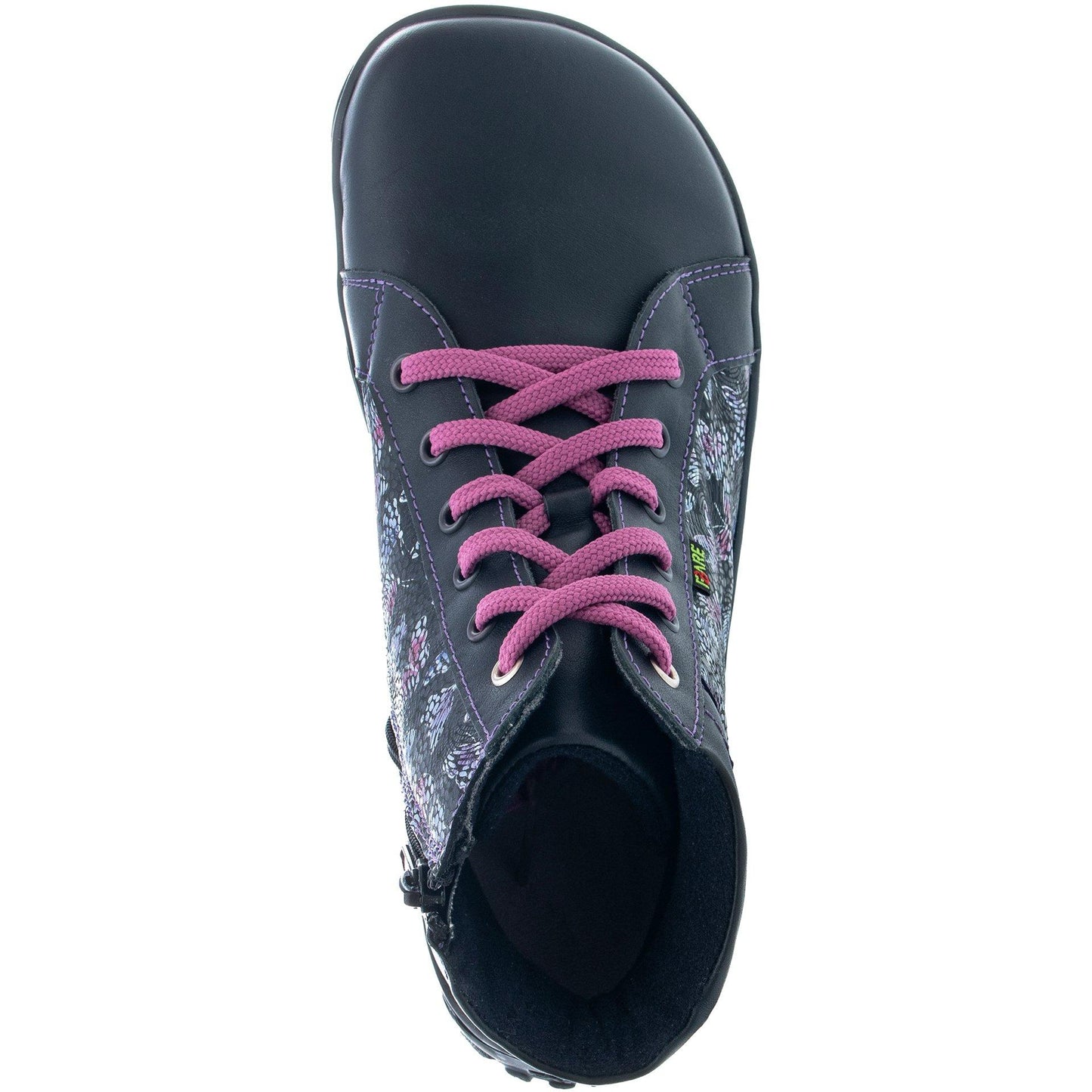 Fare Bare - AVILA All Year Butterfly Black - Botín bajo barefoot otoñal