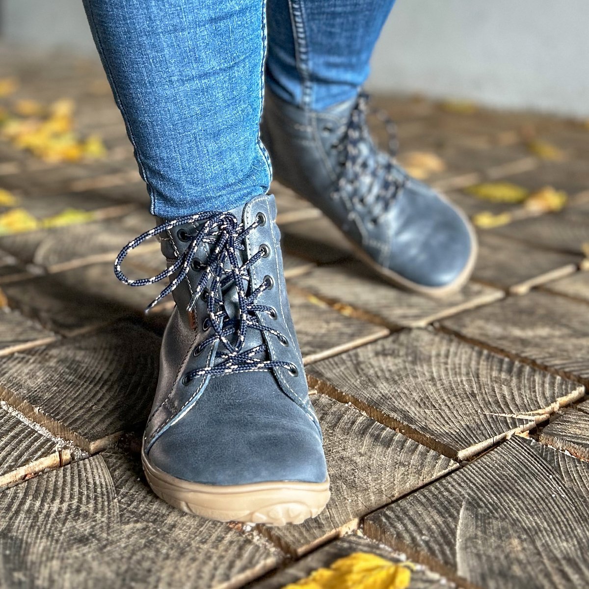 Fare Bare - AVILA All Year Denim - Botín bajo barefoot otoñal
