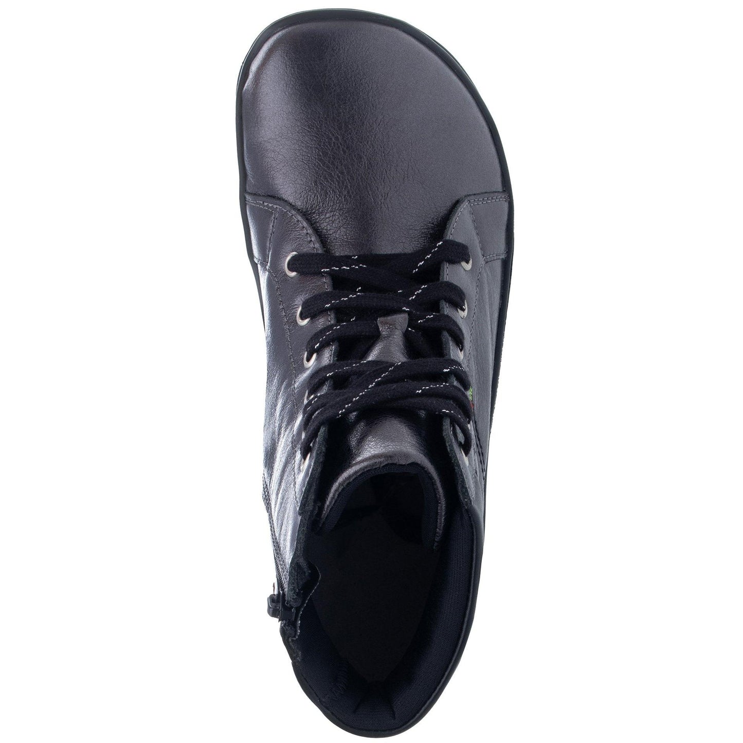 Fare Bare - AVILA All Year Metal Black - Botín bajo barefoot otoñal