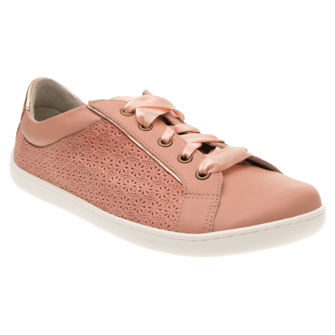 Fare Bare - B5712152 Lola Apricot Rosa- Deportivas barefoot cuero-Fare Bare-Cacles Barefoot-Tienda de calzado barefoot respetuoso minimalista
