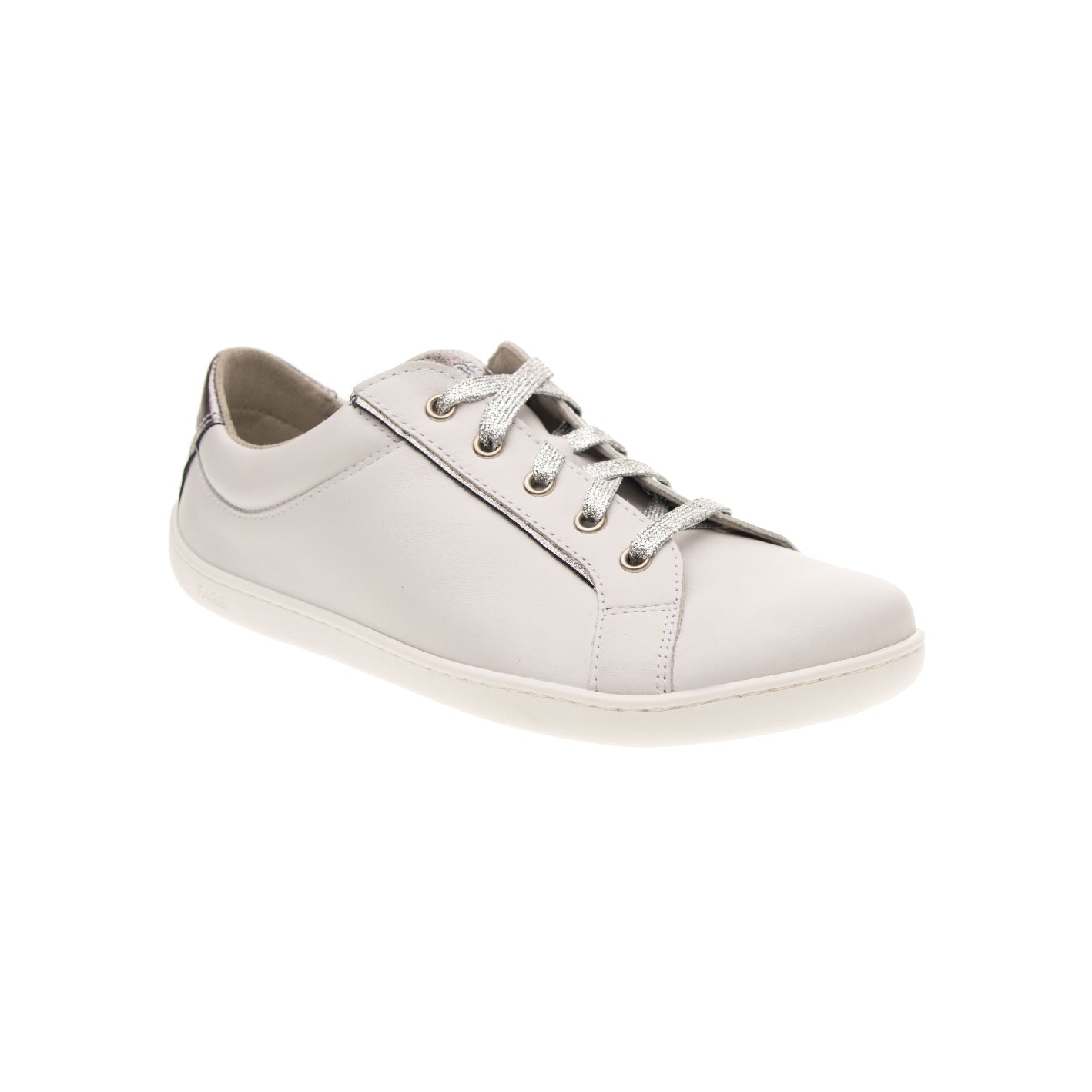 Fare Bare - B5712183 Sella blanco y plata - Deportivas barefoot cuero-Fare Bare-Cacles Barefoot-Tienda de calzado barefoot respetuoso minimalista