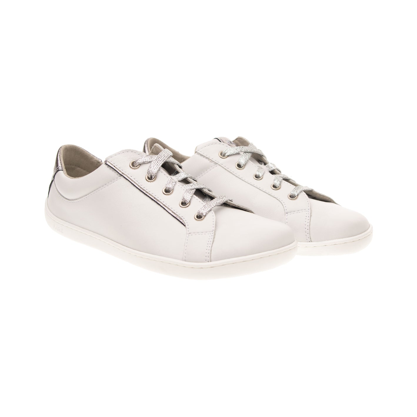 Fare Bare - B5712183 Sella blanco y plata - Deportivas barefoot cuero-Fare Bare-Cacles Barefoot-Tienda de calzado barefoot respetuoso minimalista