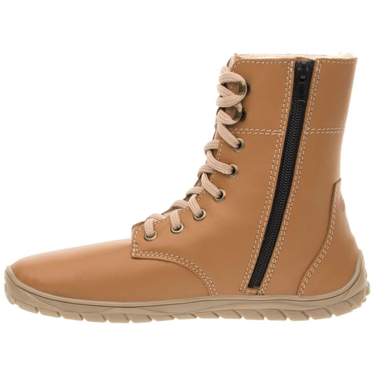 Fare Bare - Freya Winter Shoes Brown - botas barefoot de invierno calientes