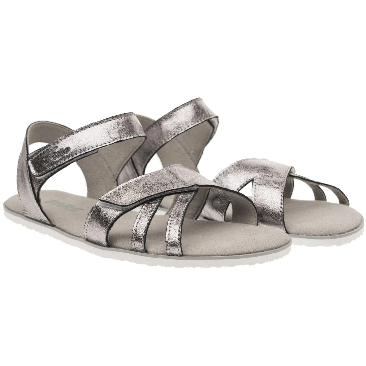 Fare Bare - Senona Silver - Sandalias barefoot-Fare Bare-Cacles Barefoot-Tienda de calzado barefoot respetuoso minimalista