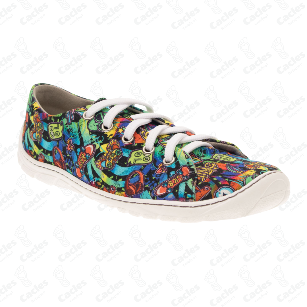 Fare Bare - Lonetas barefoot unisex - graffiti-Fare Bare-Cacles Barefoot-Tienda de calzado barefoot respetuoso minimalista