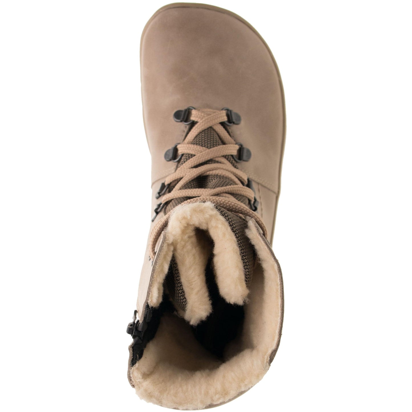 Fare Bare - Winter Beige - Botines barefoot impermeables con forro invernal